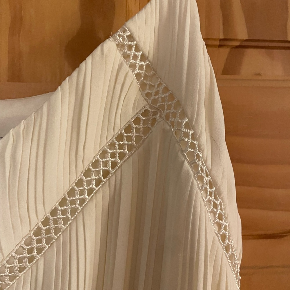 Express Ivory Maxi Dress with Delicate Straps - Picture 3 of 4